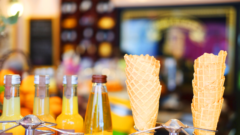 A Paris Ice Cream and Sorbet shop